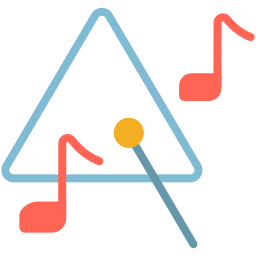 Triangle music icon