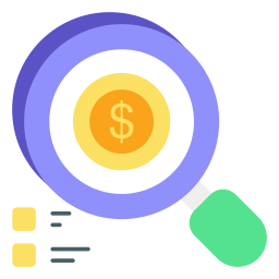 Money search icon