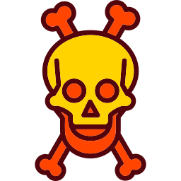 Skull and bones icon