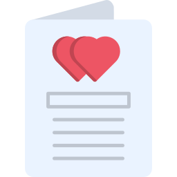 Wedding invitation icon