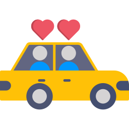 Wedding car icon