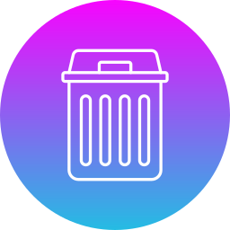 Waste bin icon