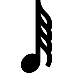 Sixty fourth note icon