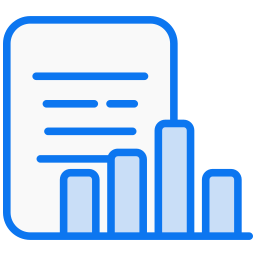 rapport financier Icône