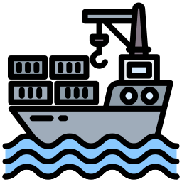Cargo shipping icon