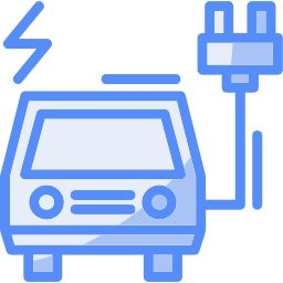 caricabatterie per veicoli elettrici icona