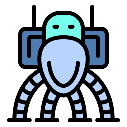 Space robot icon