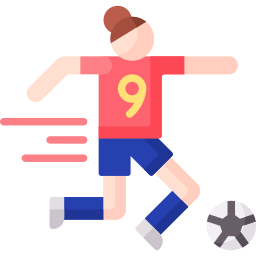 サッカーのドリブル icon