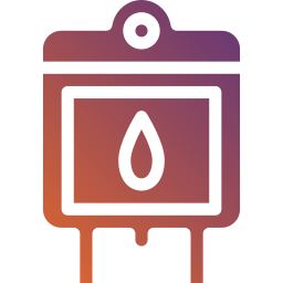 Blood bag icon