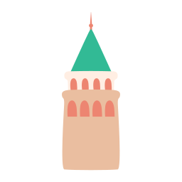 torre gálata Ícone