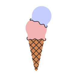 Ice cream ball icon