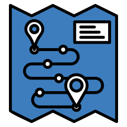 Road map icon