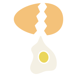 ovo quebrado Ícone