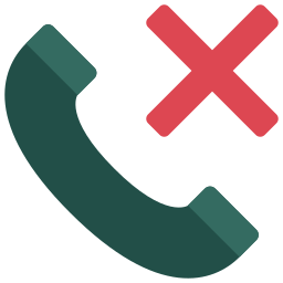 Rejected call icon