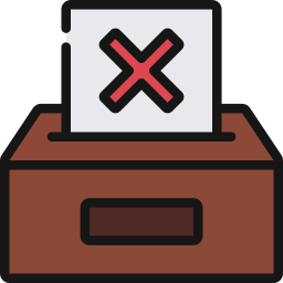 votar no icono