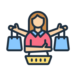 Shopping assistant icon