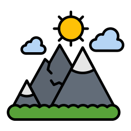 montañas icono