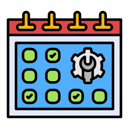calendario de horarios icono