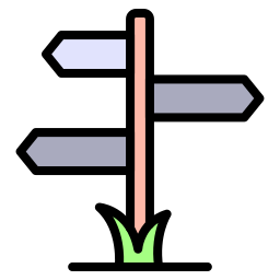 Direction board icon