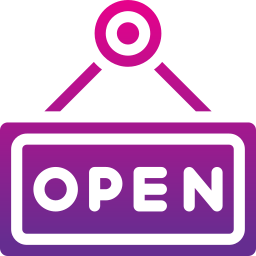 Open sign icon