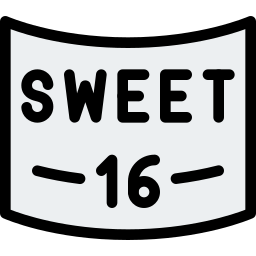 sweet sixteen icoon