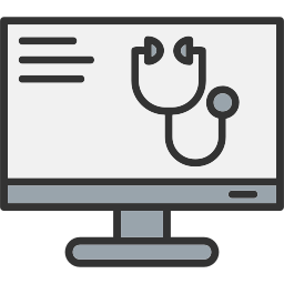 Online doctor icon