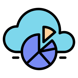 données cloud Icône