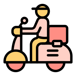 Delivery bike icon