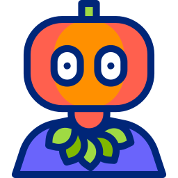 Pumpkin costume icon