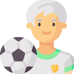 Female soccer player icon
