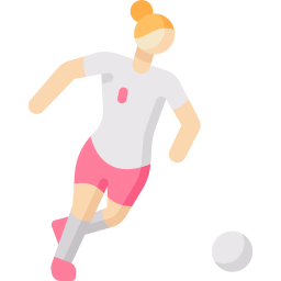 Soccer dribbling icon