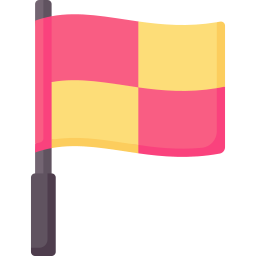 drapeau de hors-jeu Icône