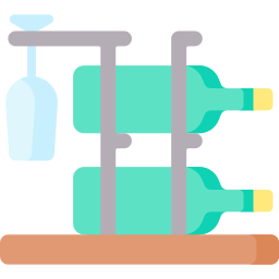 estante para vino icono