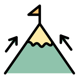 Top of mountain icon