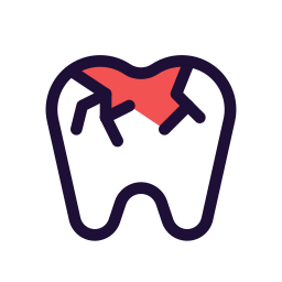 Tooth decay icon