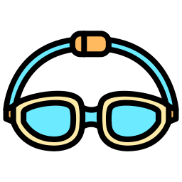 Swimming glasses icon