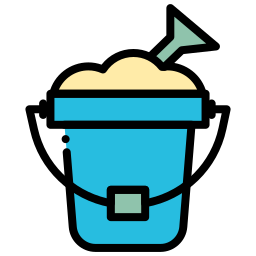 Sand bucket icon