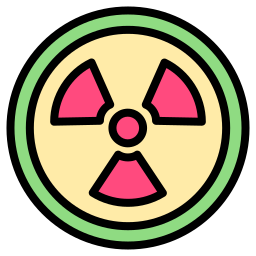 segno di radiazione icona