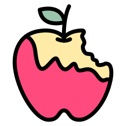 manzana podrida icono