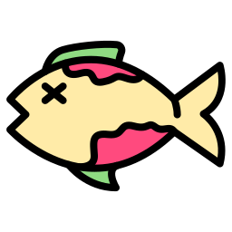 martwa ryba ikona