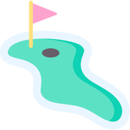 mini golf Icône