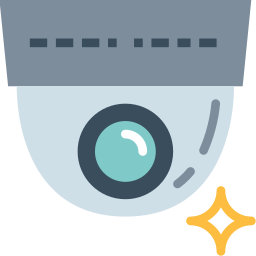 cámara de seguridad icono