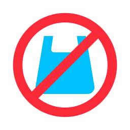 No plastic bag icon