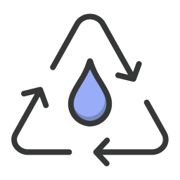 wasser recyceln icon