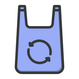 recycelte plastiktüte icon