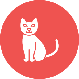 schwarze katze icon