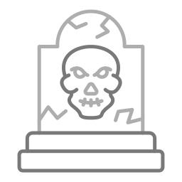 lápida mortuoria icono
