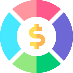 gráfico circular icono