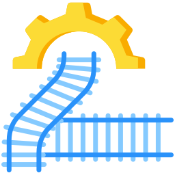 Железнодорожные пути иконка