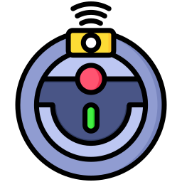 Robot vacuum cleaner icon